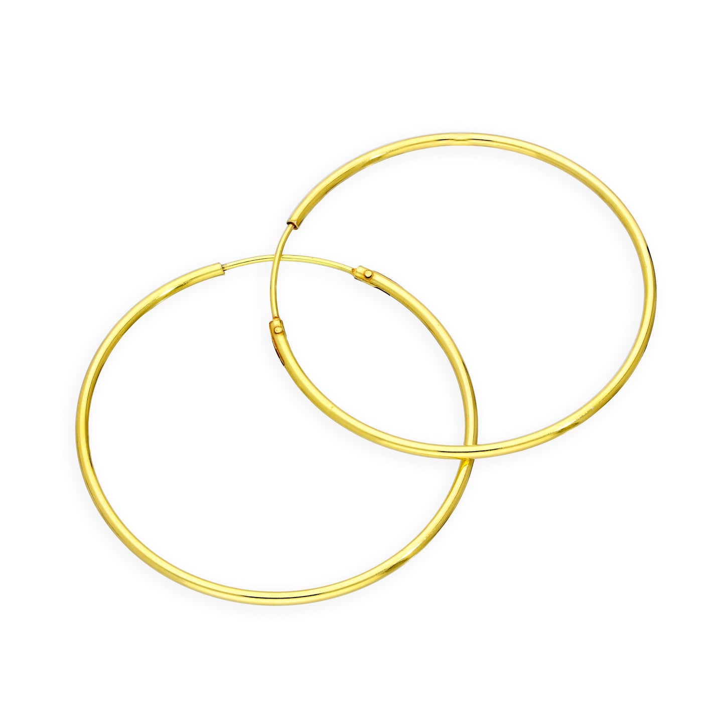 Vergoldete Sterling Silber Ohrringe - 8mm - 35mm