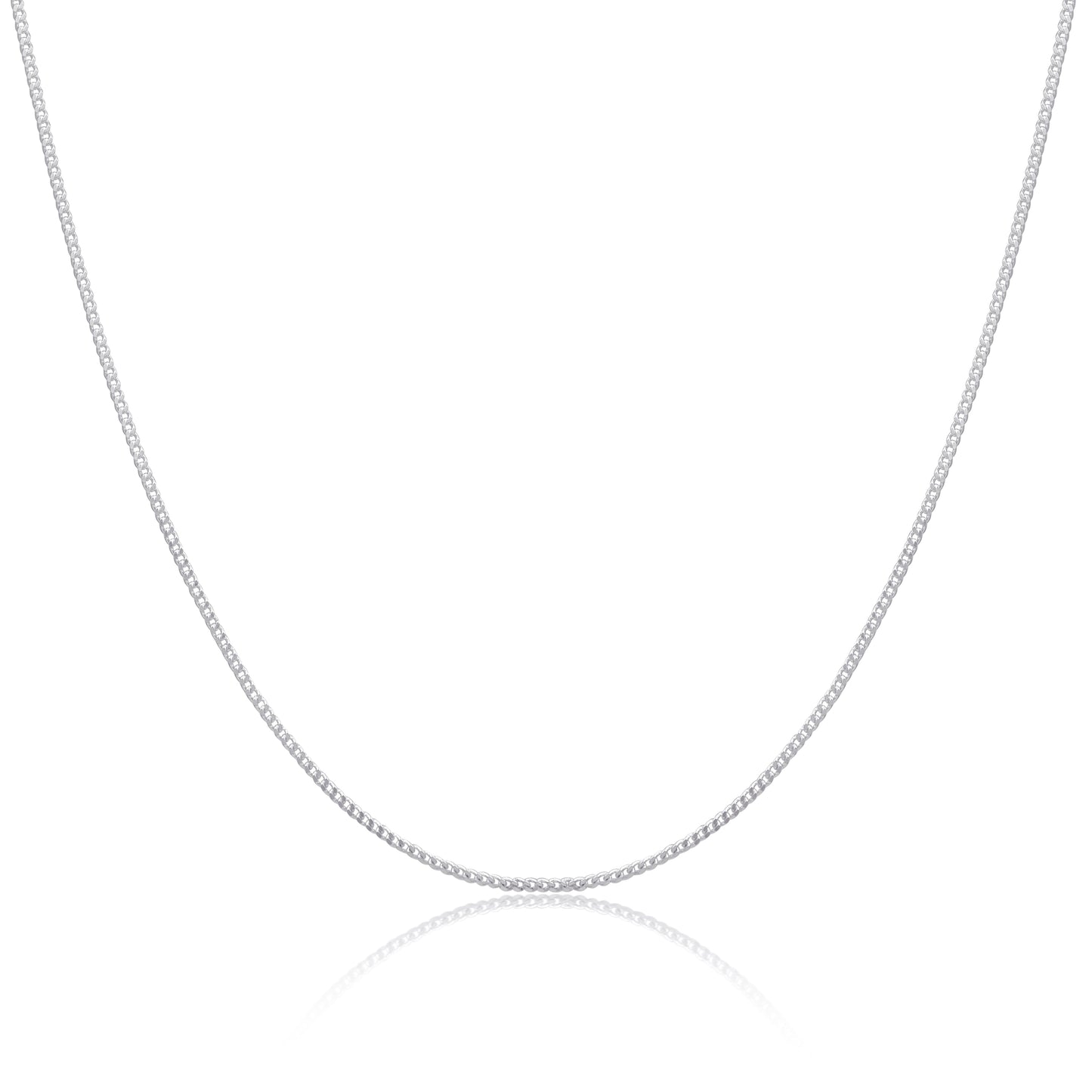 Sterlingsilber 1 mm Panzerkette 16 - 24 Zoll