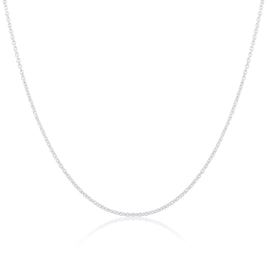 Sterlingsilber 2 mm Kabelkette 40–60 cm