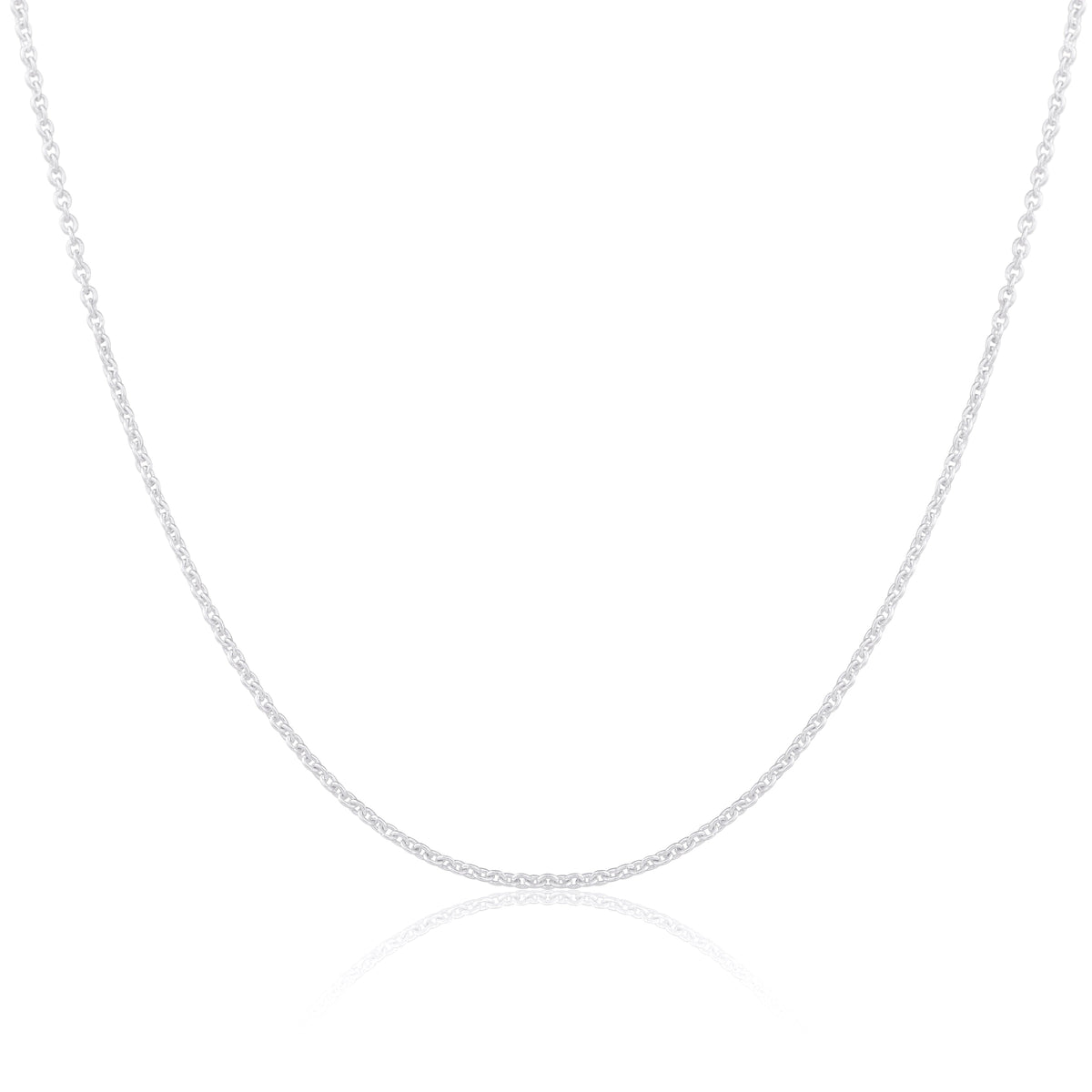 Sterlingsilber 2 mm Kabelkette 40–60 cm