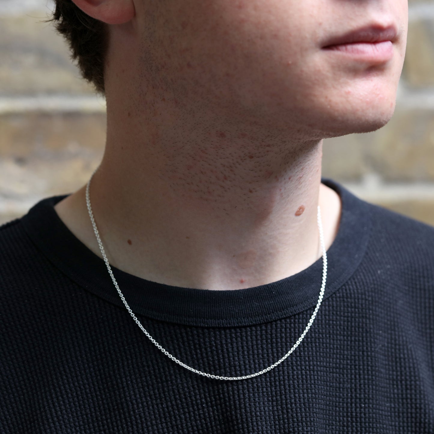 Sterlingsilber 2 mm Kabelkette 16–24 Zoll