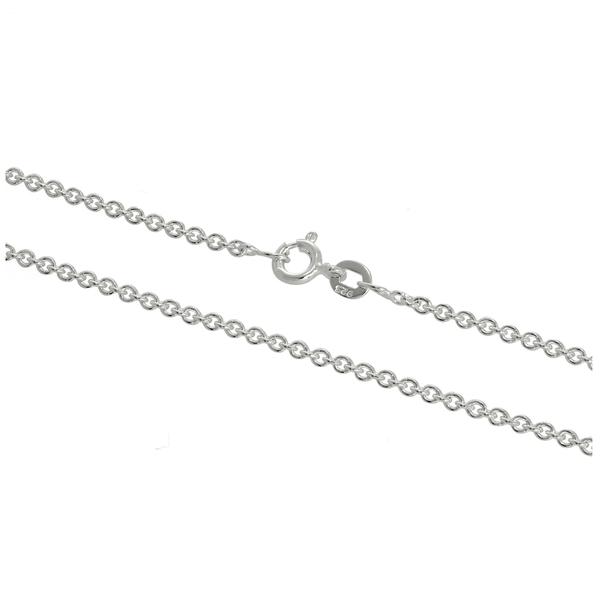 Sterlingsilber 2 mm Kabelkette 40–60 cm