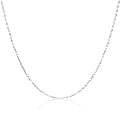 Sterlingsilber 1 mm lange Panzerkette 16 - 24 Zoll