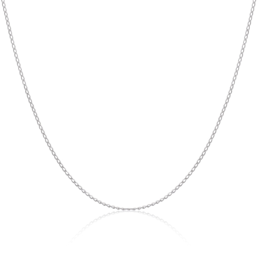 Sterlingsilber 1 mm lange Panzerkette 40 - 60 cm