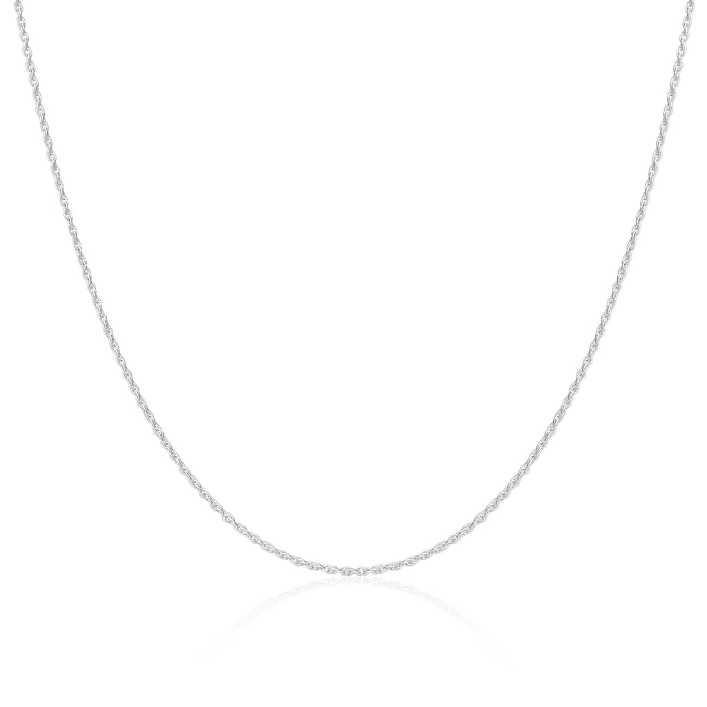 Sterlingsilber 1 mm Seilkette 40 - 60 cm