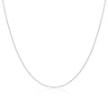Sterlingsilber 1 mm Seilkette 40 - 60 cm