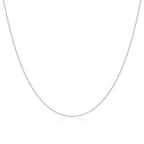 Sterlingsilber 1 mm Seilkette 40 - 60 cm