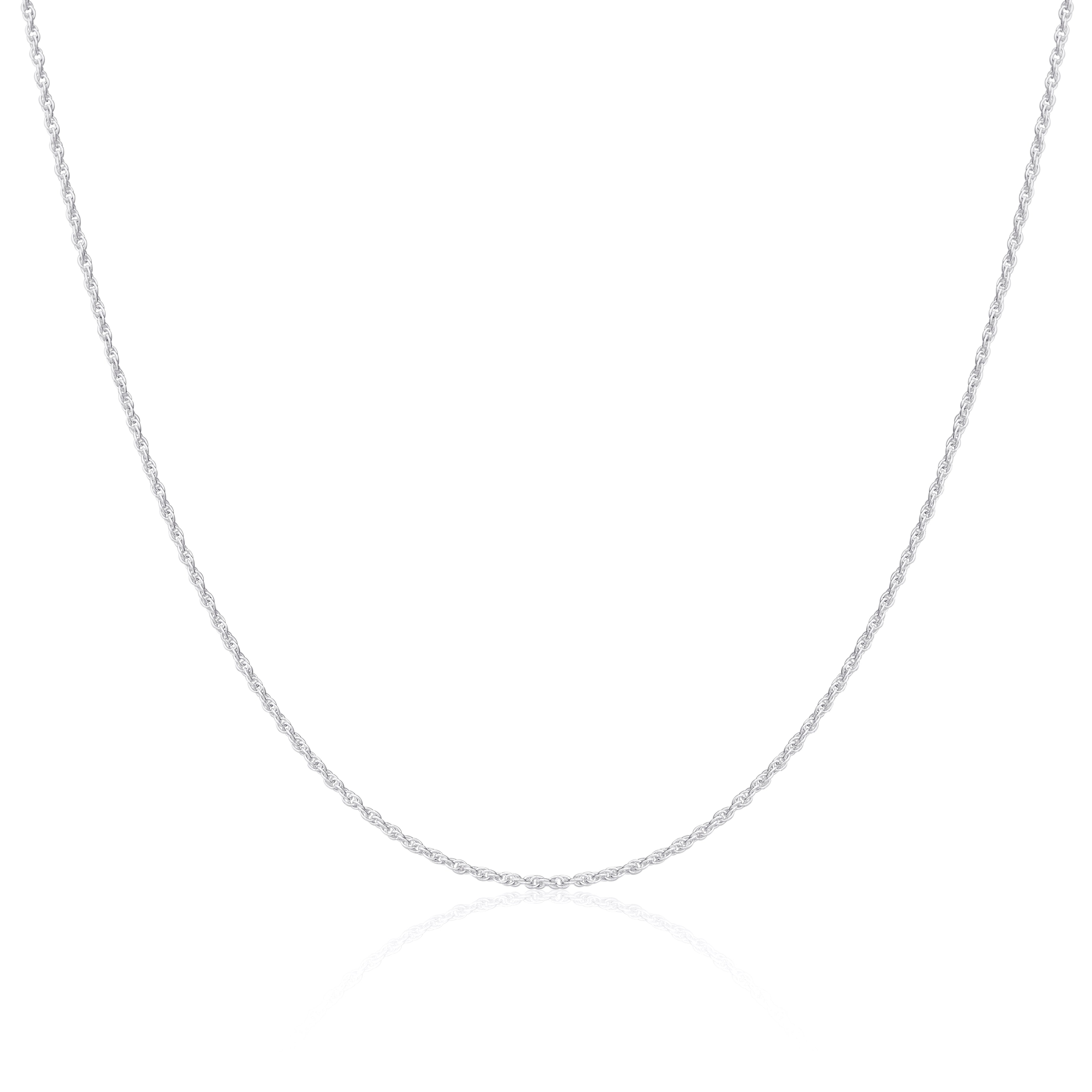 Sterlingsilber 1 mm Seilkette 16 - 24 Zoll