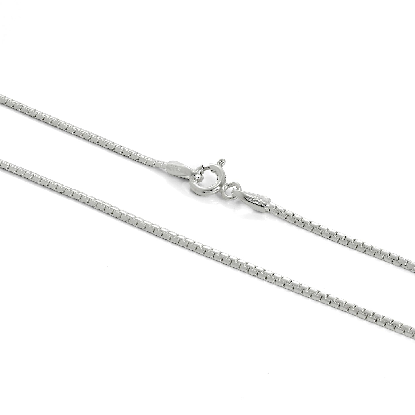 Sterling Silber 1 mm venezianische Kette 16 - 24 Zoll