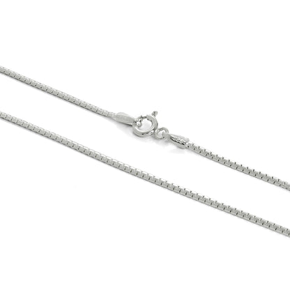 Sterling Silber 1 mm venezianische Kette 16 - 24 Zoll