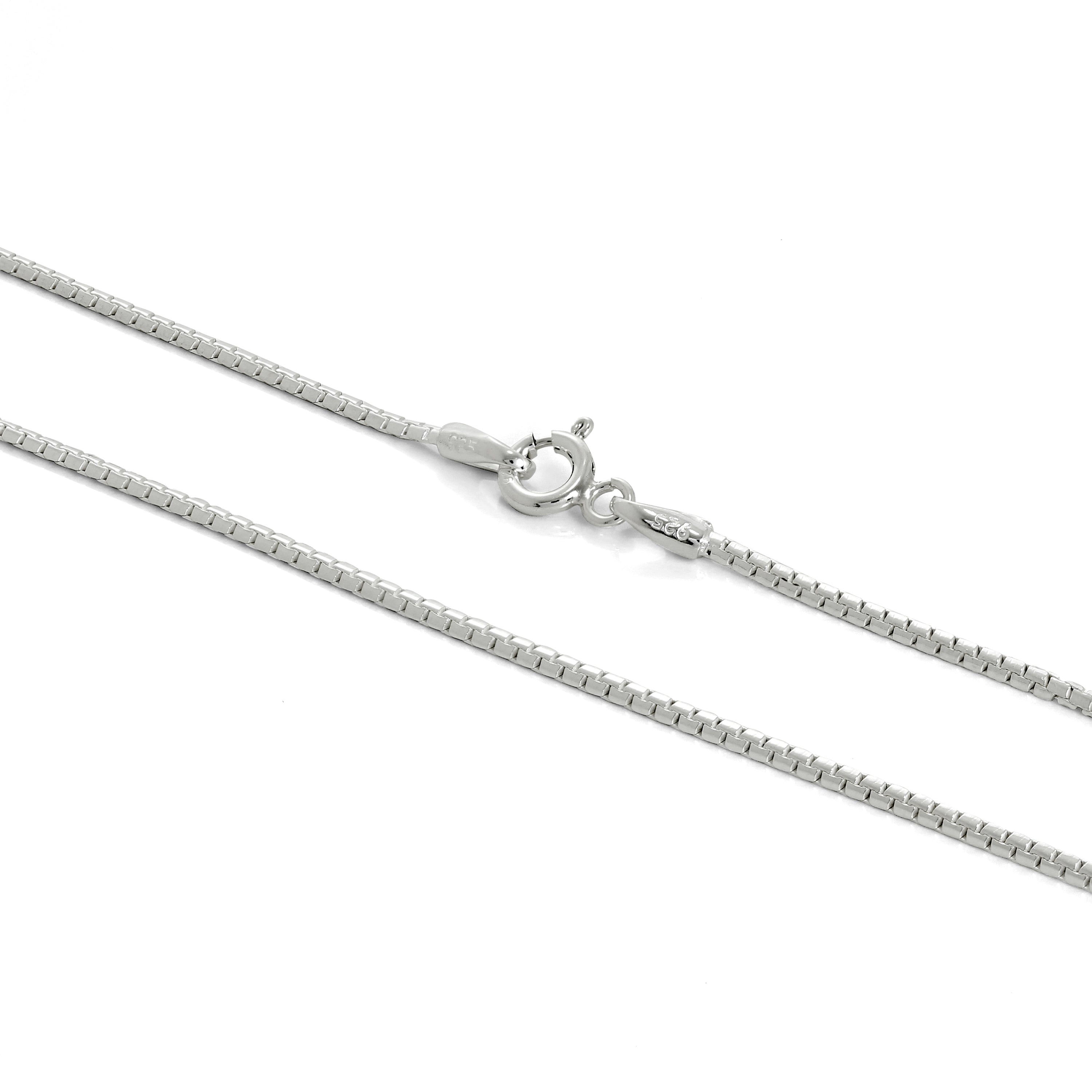 Sterlingsilber 1 mm venezianische Kette 16 - 24 Zoll