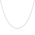 Sterlingsilber 2 mm lange Glieder Kabelkette 40 - 60 cm