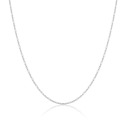 Sterling Silber 2 mm Panzerkette mit abgerundeten Gliedern 16 - 24 Zoll