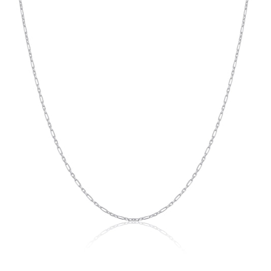 Sterling Silber 2 mm Panzerkette mit abgerundeten Gliedern 16 - 24 Zoll