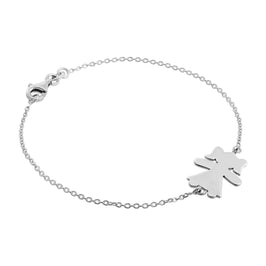 Sterlingsilber Ragdoll-Armband 7 Zoll