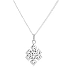 Halskette mit Anhänger aus Sterlingsilber mit keltischem Knoten 16 - 24 Zoll