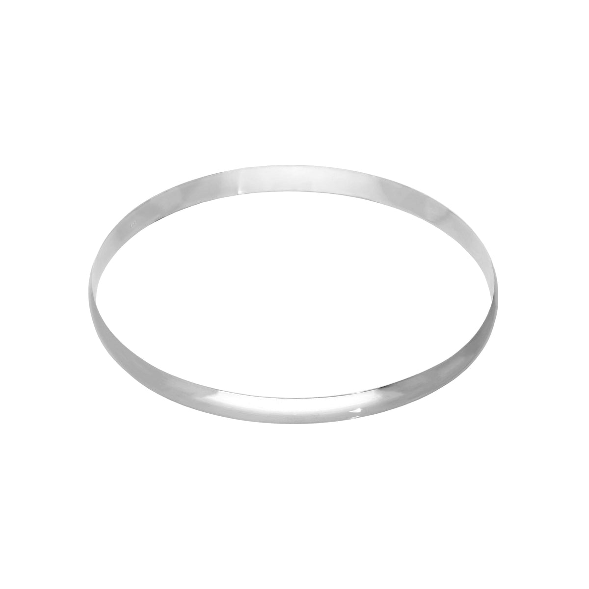 Sterlingsilber Einfach Rund 68 mm Armreif