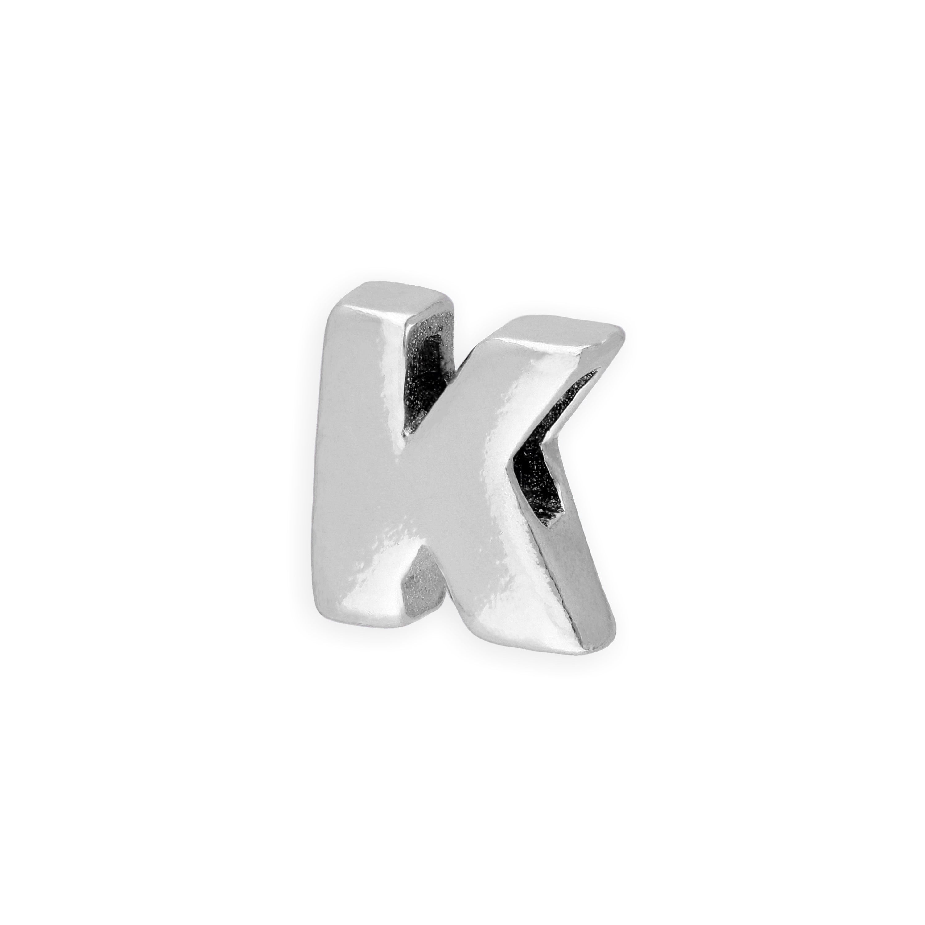 Sterlingsilber Alphabet Buchstaben Perlen A - Z