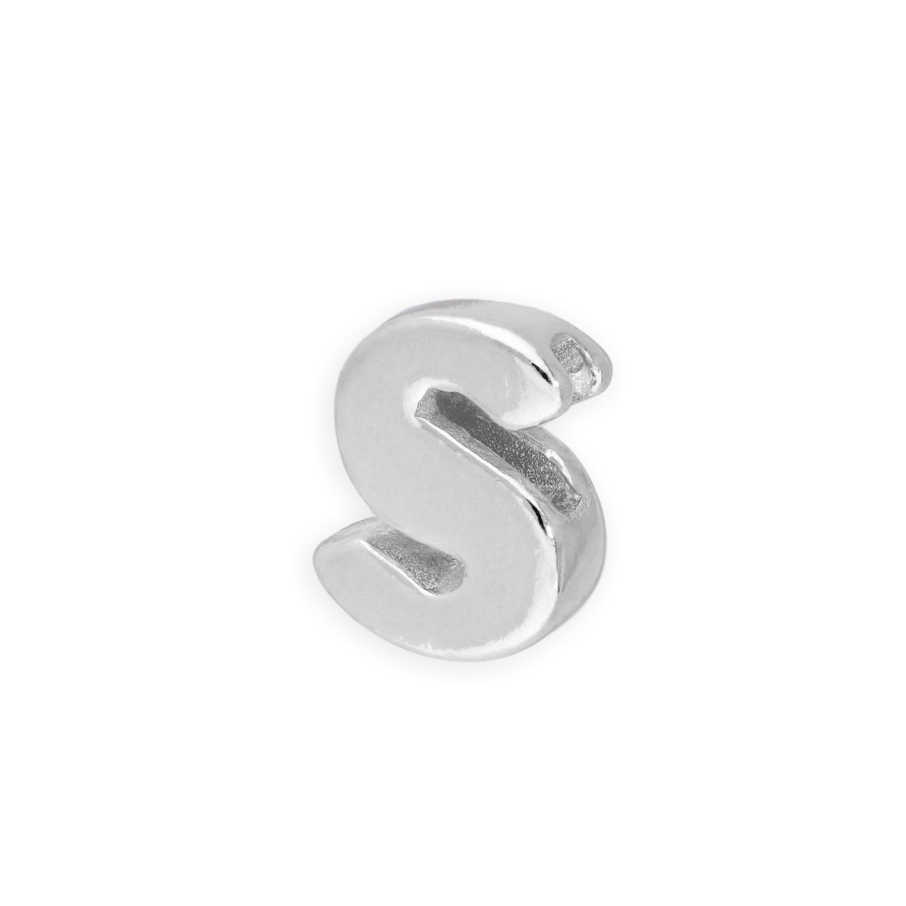 Sterlingsilber Alphabet Buchstaben Perlen A - Z