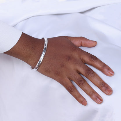 Sterlingsilber Damen Dick Schwer 66mm Torque Armreif