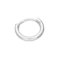 Einzel Sterlingsilber 8 mm Creolen Ohrringe mit Scharnier