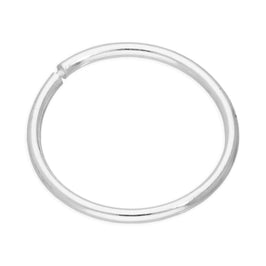 Einzel Sterlingsilber Leicht Schläfer 12 mm Creolen Ohrring