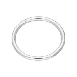 Einzel Sterlingsilber Leicht Schläfer 10 mm Creolen Ohrring
