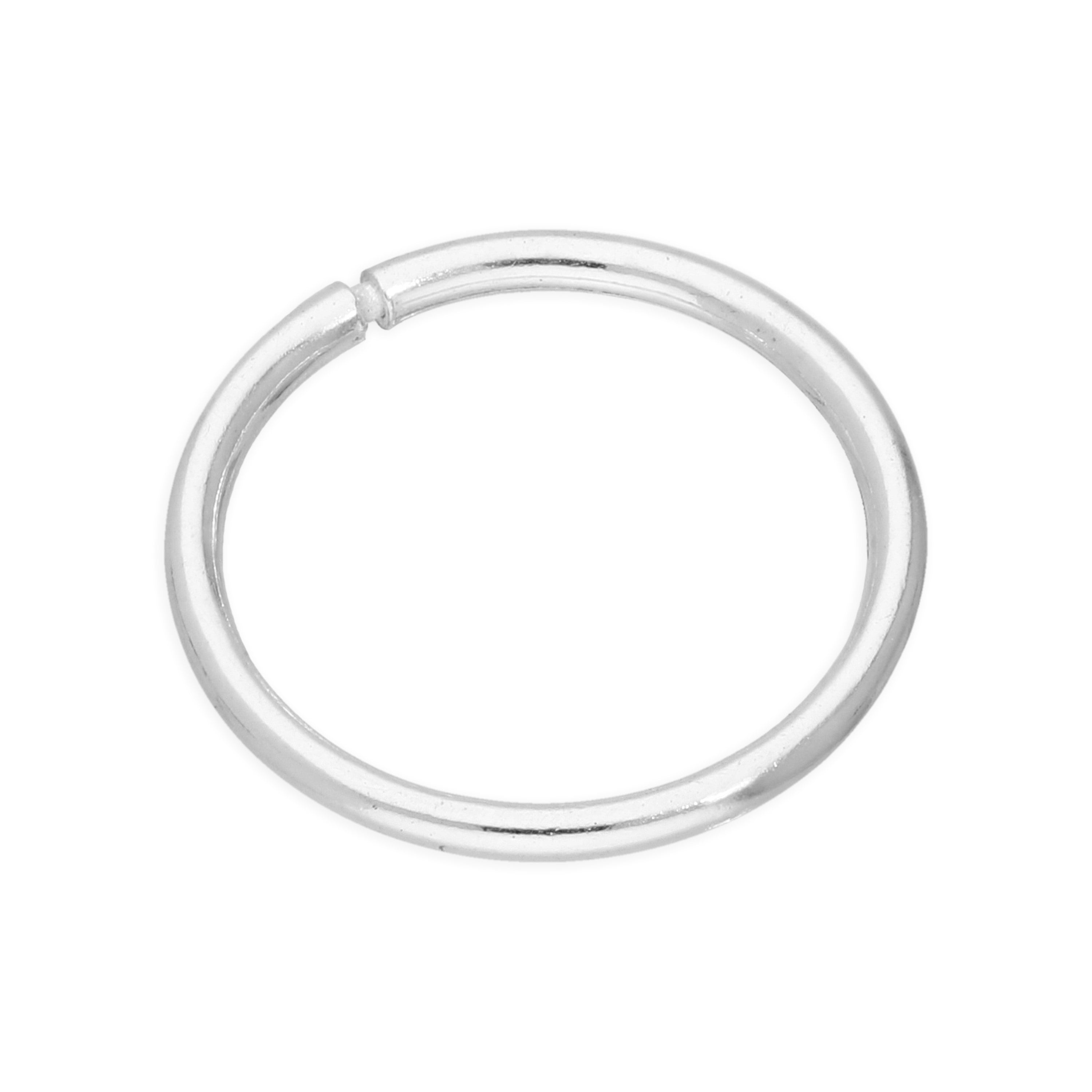 Einzel Sterlingsilber Leicht Schläfer 10 mm Creolen Ohrring