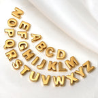 Vergoldeter Sterlingsilber Buchstaben-Perlenanhänger A - Z