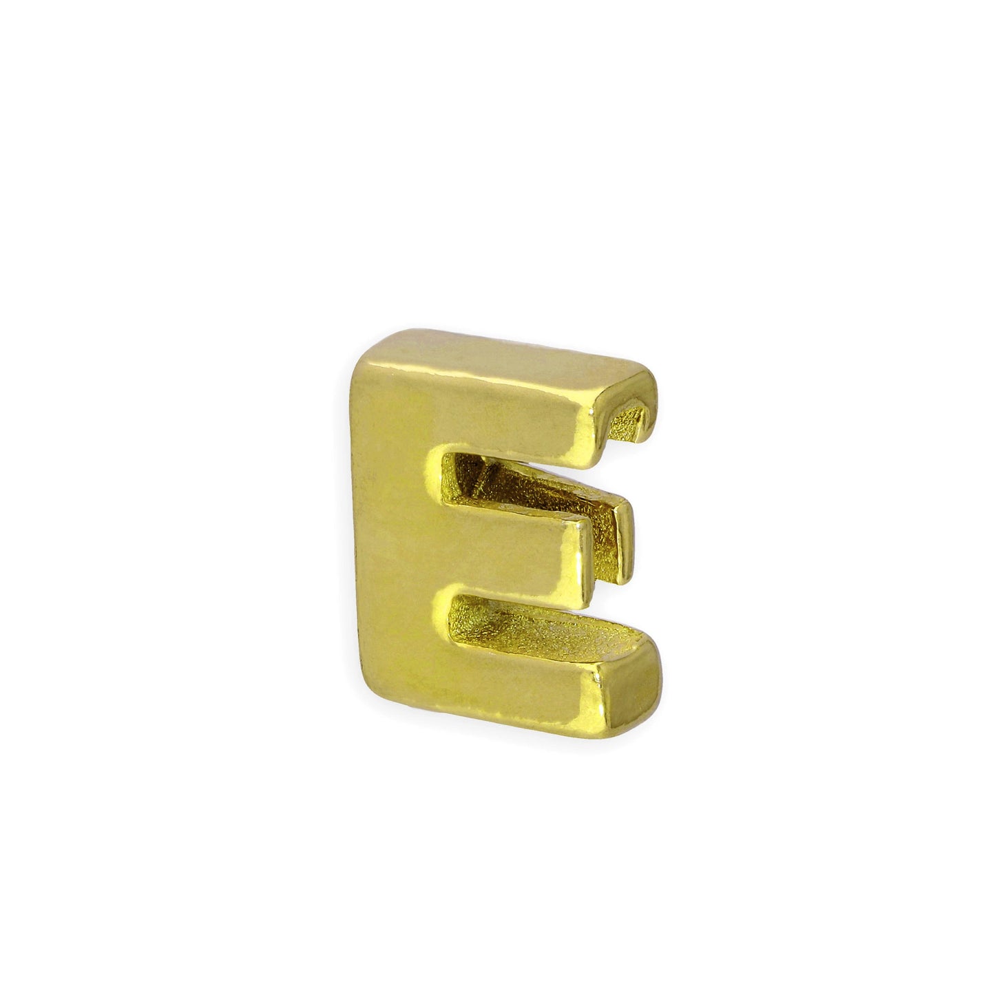 Vergoldeter Sterling Silber Buchstaben-Perlenanhänger A - Z