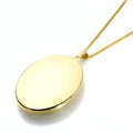 9 Karat Gelbgold-Ovalmedaillon
