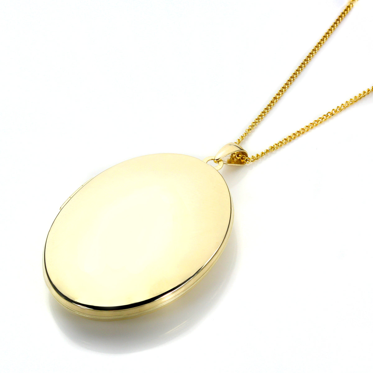 9 Karat Gelbgold-Ovalmedaillon