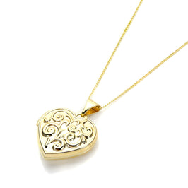 9 Karat Gelbgold-Herzmedaillon