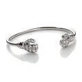 Sterlingsilber Klar CZ Säugling Box Handschuh Armreif