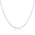 Sterlingsilber Thick Curb Chain Armband & Halskette 18 - 70 cm