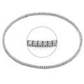 Sterlingsilber & CZ Kristall 43 cm Tennis Collette Halskette
