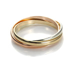 9 Karat Mischgold 2 mm russischer Ehering