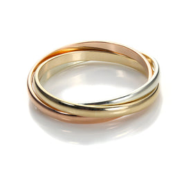 9 Karat Mischgold 2 mm russischer Ehering