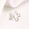 Sterlingsilber Halskette mit Diamanten und Initialen