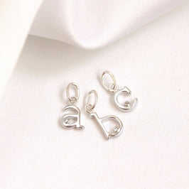 Sterlingsilber Halskette mit Diamanten und Initialen