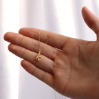 9 Karat Gold Diamant-Initialen-Halskette