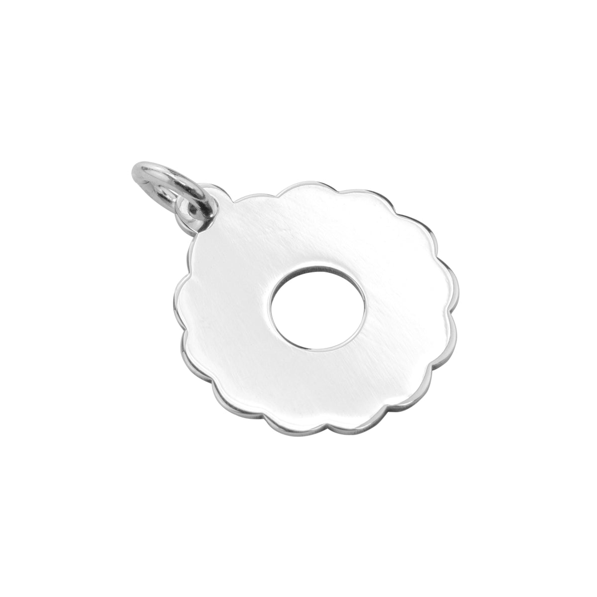Personalisierter Sterlingsilber-Charm im klassischen Keks-Design