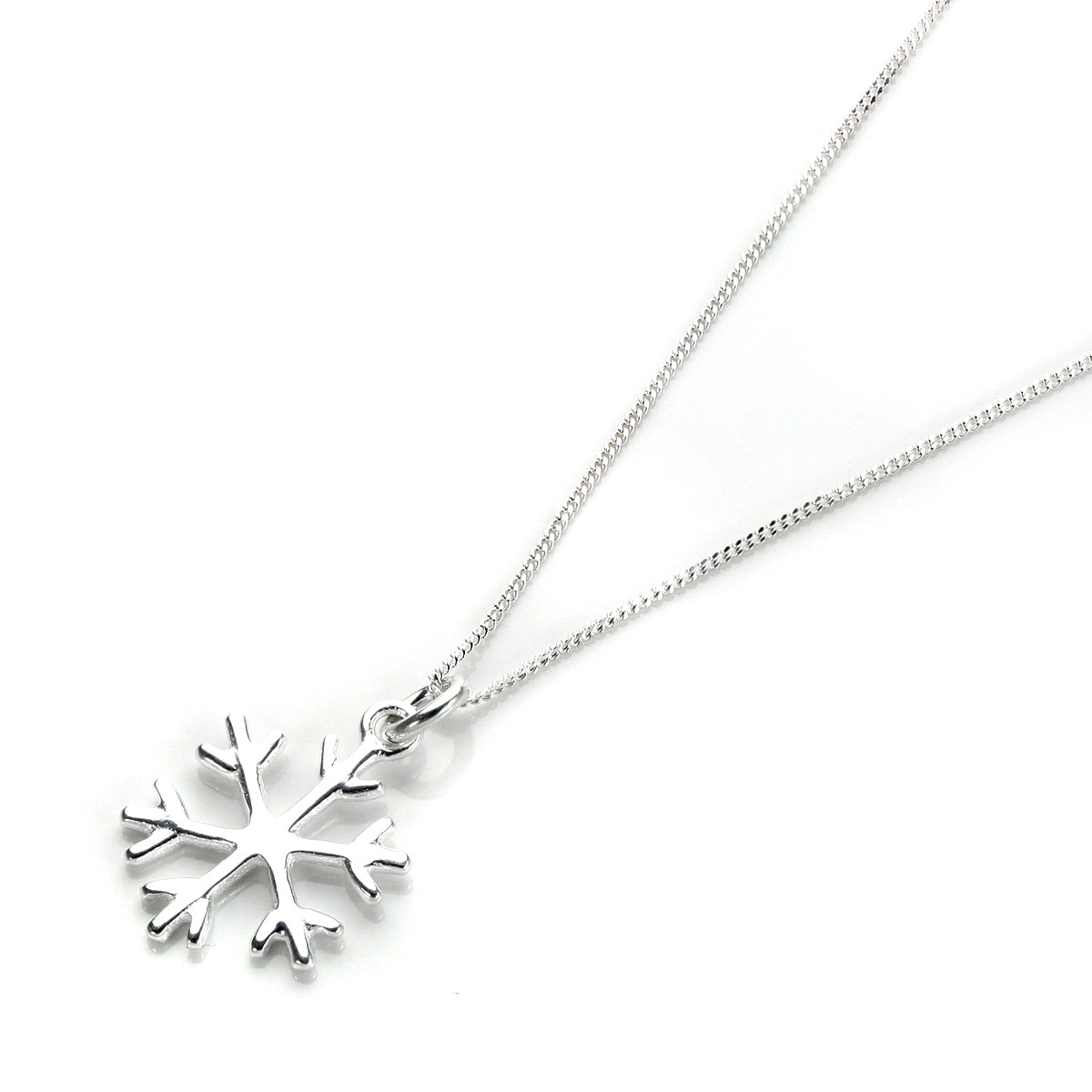 Halskette aus Sterlingsilber mit Winter-Schneeflocke