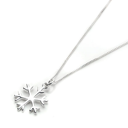 Halskette aus Sterlingsilber mit Winter-Schneeflocke