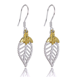 Abella Bienenohrringe aus Sterlingsilber & Plattiertes Gold