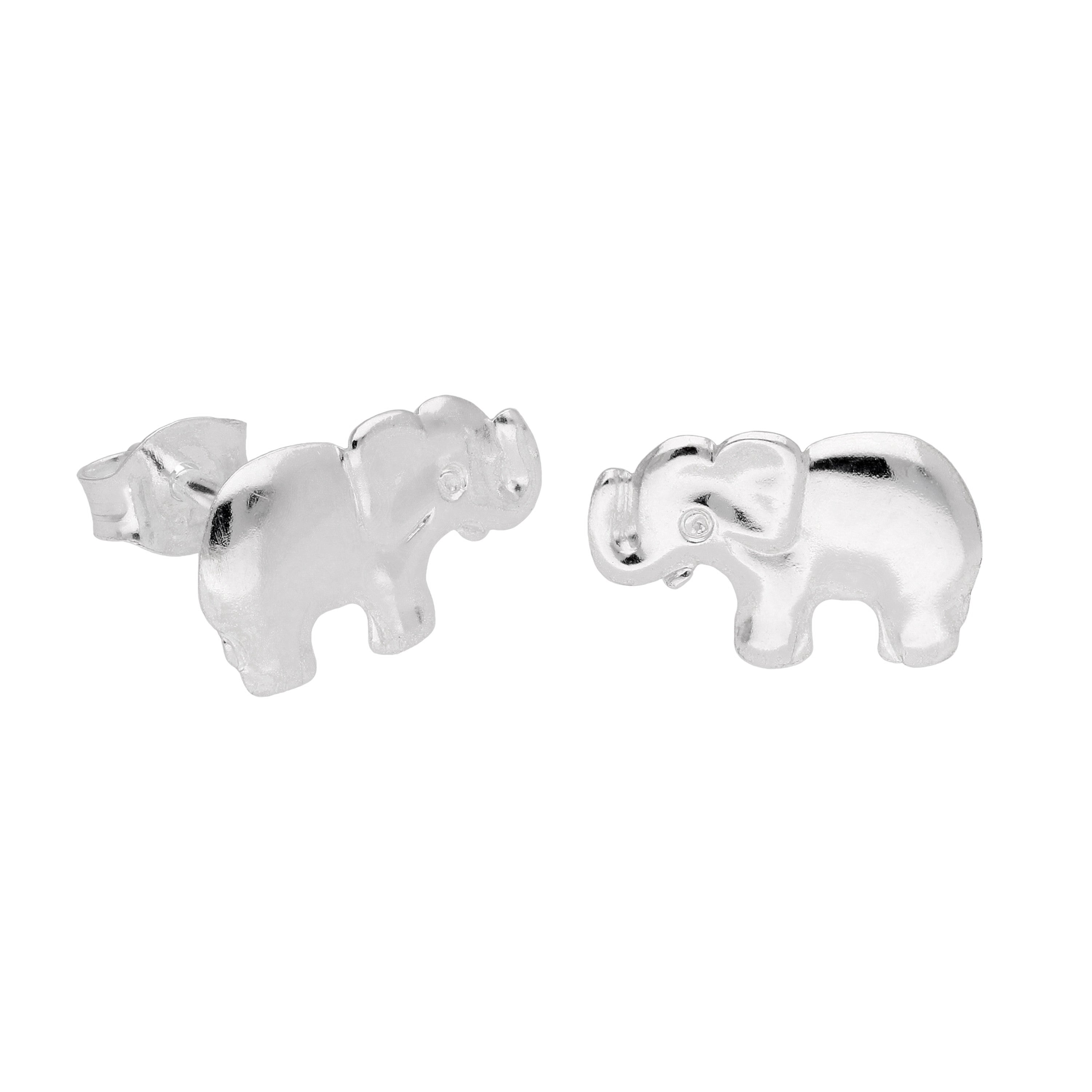 Sterlingsilber Hübsch Elefant Ohrstecker