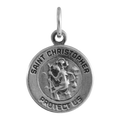 Sterlingsilber Sankt Christophorus Medaille Anhänger