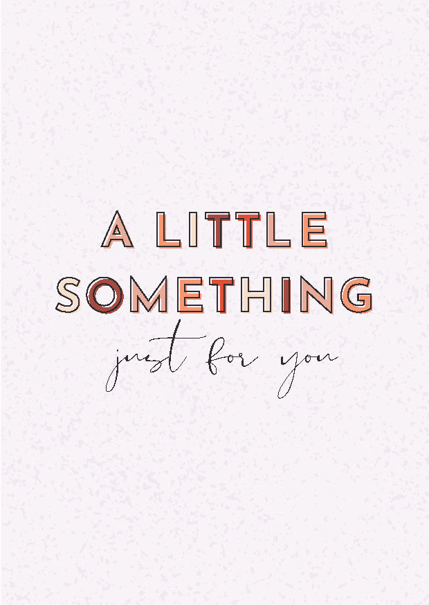 “Just for You“ (Nur Für Dich) Geschenkkarte