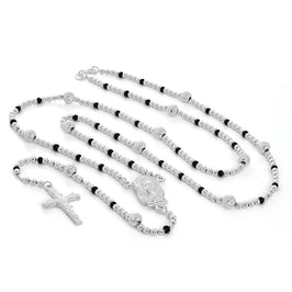 Rosenkranz-Halskette aus Sterlingsilber