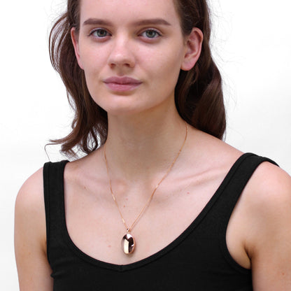 9 Karat Roségold Ovalmedaillon